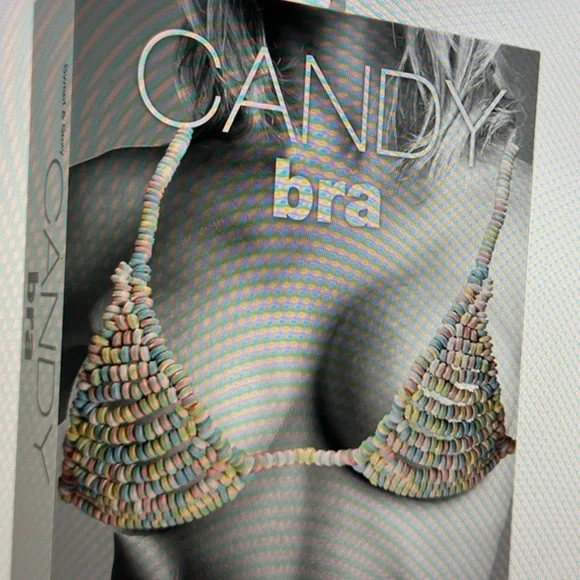 Candy Bra with Multicolor Design - Picture 3 of 4